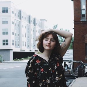 Oversized vintage floral button down